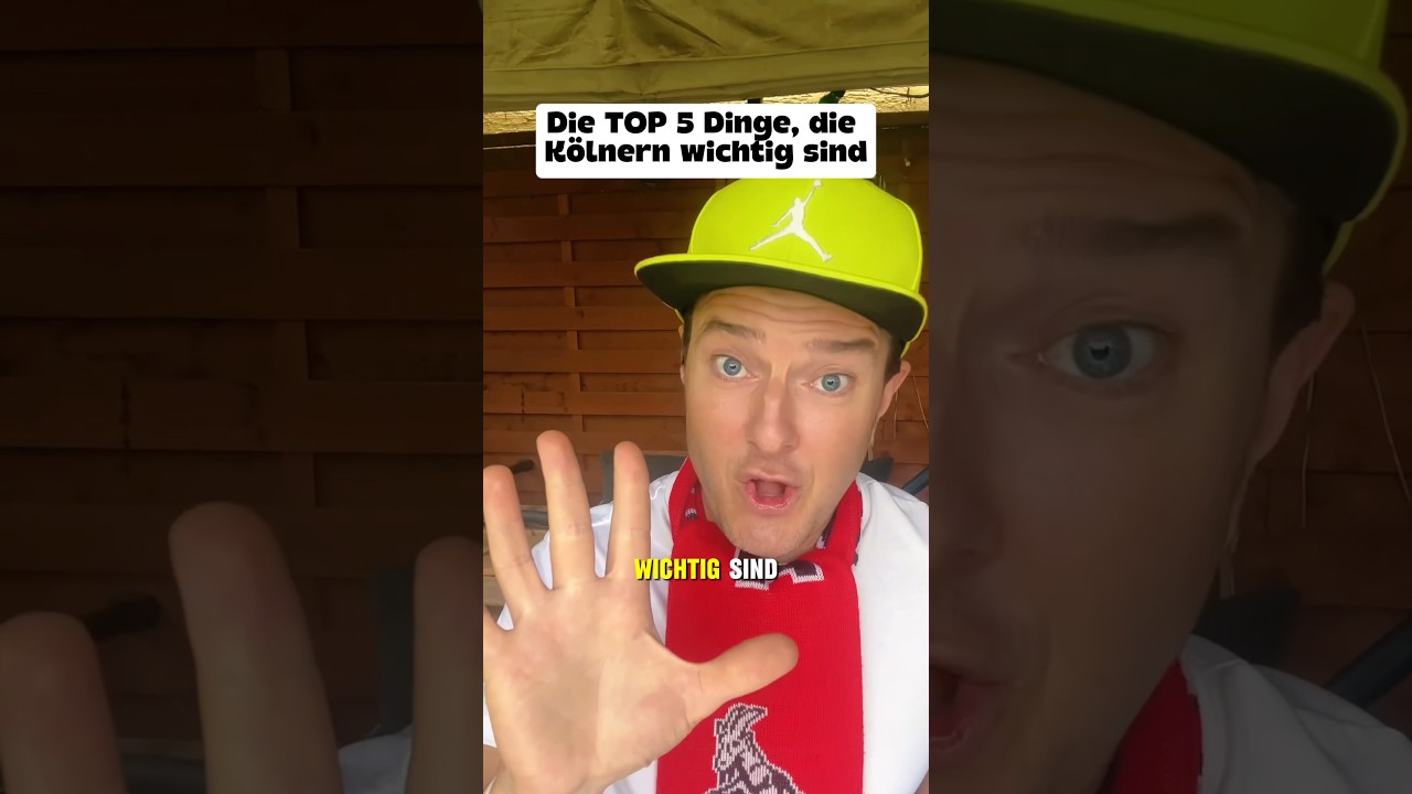 Die TOP 5 Dinge, die Kölnern wichtig sind!😇🥳 