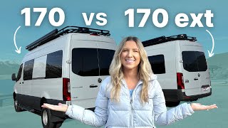 170 vs 170 Extended Sprinter Van | The BEST Layouts for Families by Sara & Alex James  13,927 views 2 months ago 10 minutes, 27 seconds
