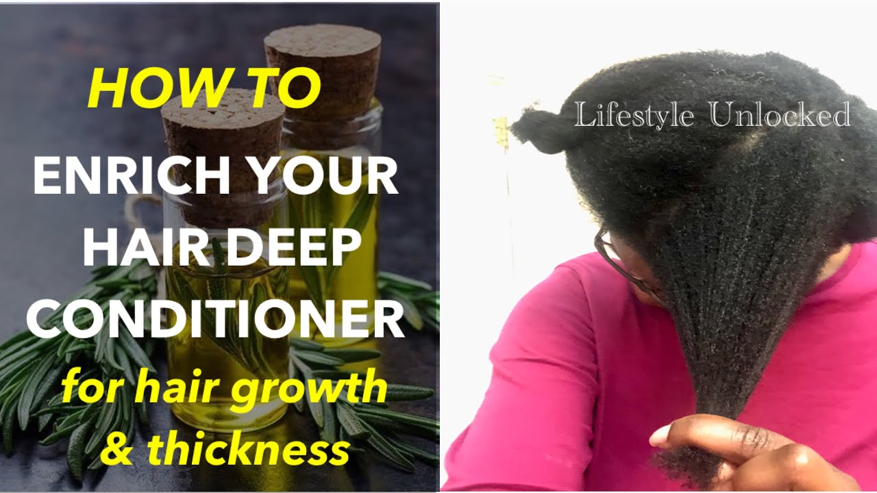How to ENRICH YOUR HAIR DEEP CONDITIONER with hair growth oils for