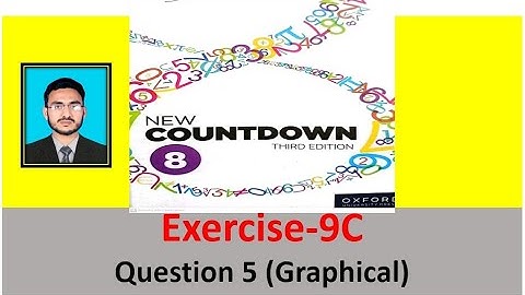Class 8 Math Exercise 9C Question 5 || New countdown third edition class 8 || Graphical method