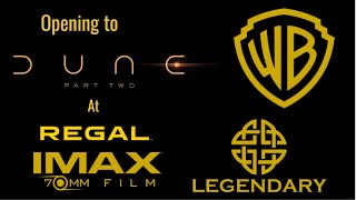 Opening To Dune Part Two 2024 At Regal Imax 70Mm Theater