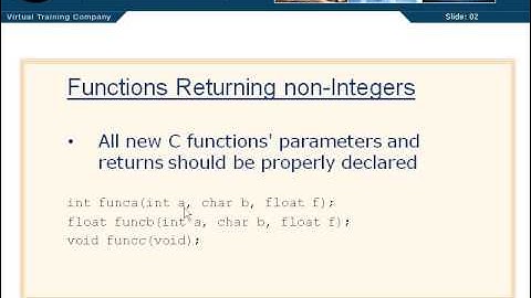 Functions Returning Non integers - 04 - Chapter 05