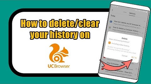 How to clear history on UC Browser