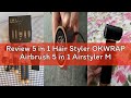 Review 5 in 1 Hair Styler OKWRAP Airbrush 5 in 1 Airstyler Multi-Blow Dryer Brush Set with Curl, Str