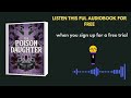 The Poison Daughter by Sheila Masterson | Addictive Mystery Thriller Audiobook Review &amp; Summary