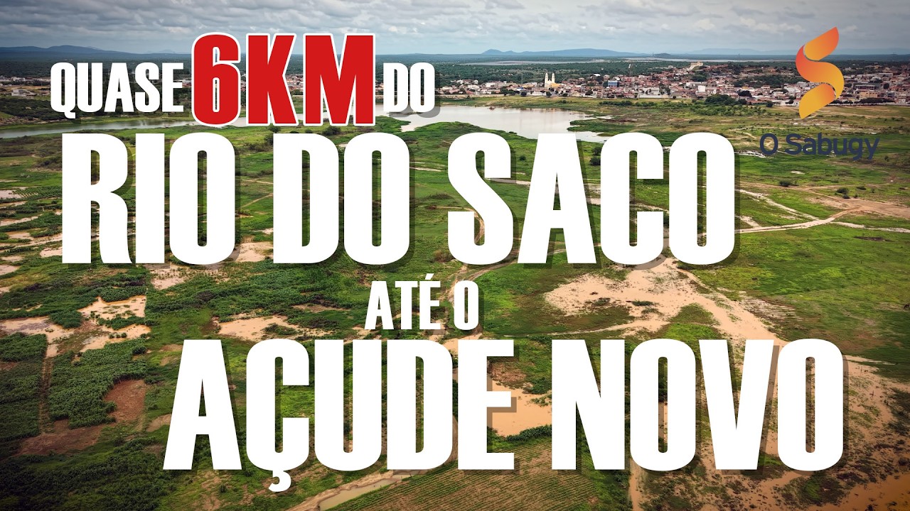 SOBREVOAMOS QUASE 6KM PELO O RIO DO SACO ATÉ O AÇUDE NOVO