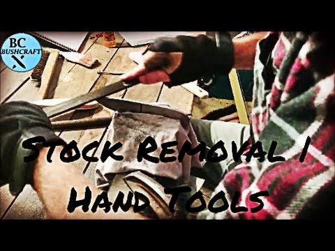 Knife Making with Hand Tools pt. 2 | Stock Removal & Shaping
