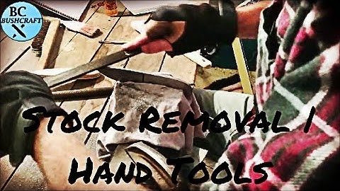 Knife Making with Hand Tools pt. 2 | Stock Removal & Shaping