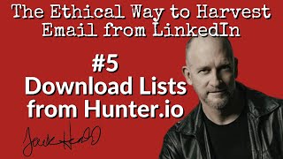 LinkedIn Email: 5 of 6 - Downloading lists from Hunter.io screenshot 4