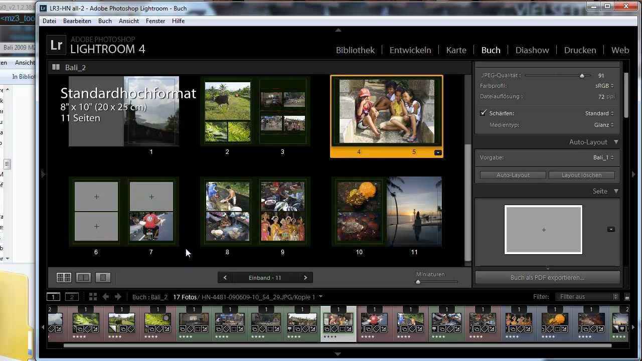 Ein Digitales Fotobuch In 10 Minuten Mit Adobe Lightroom 4 Und Megazine3 Youtube