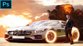 How To Make Action Poster James Bond In Photoshop Tutorial[App Editor Tutorial] screenshot 5