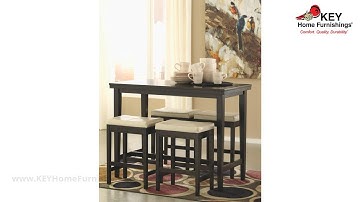 Ashley Kimonte 5 Piece Counter Height Dining Room (APG-D250-134IV) | KEY Home