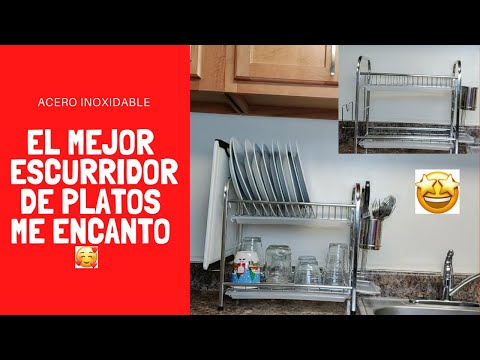 Escurridor De Platos, Platero Dos Niveles Acero Inoxidable