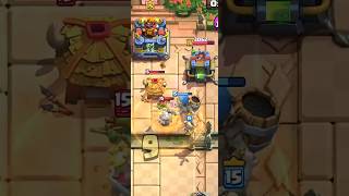 Best combo 😜 Giant skeleton + Hero fire wizard 💪 Bridge spam deck #clashroyale
