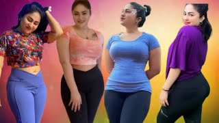 Sri Lanka's beautiful Tiktok girl Mihiravi Arunika showing off her body shape in sexy poses