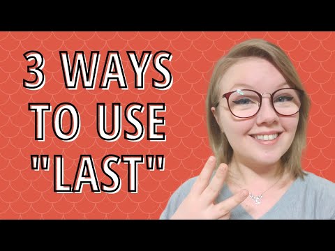 Learn English Grammar about the word last - Difference between last and ...