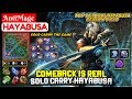 Comeback Is Real, Solo Carry Hayabusa [ Top 1 Global Hayabusa S10 ] AntiMage - Mobile Legends