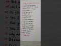 Daily use English sentences