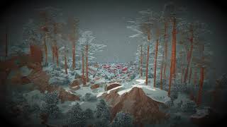 Christmas in the mountains (Infinite zoom video)