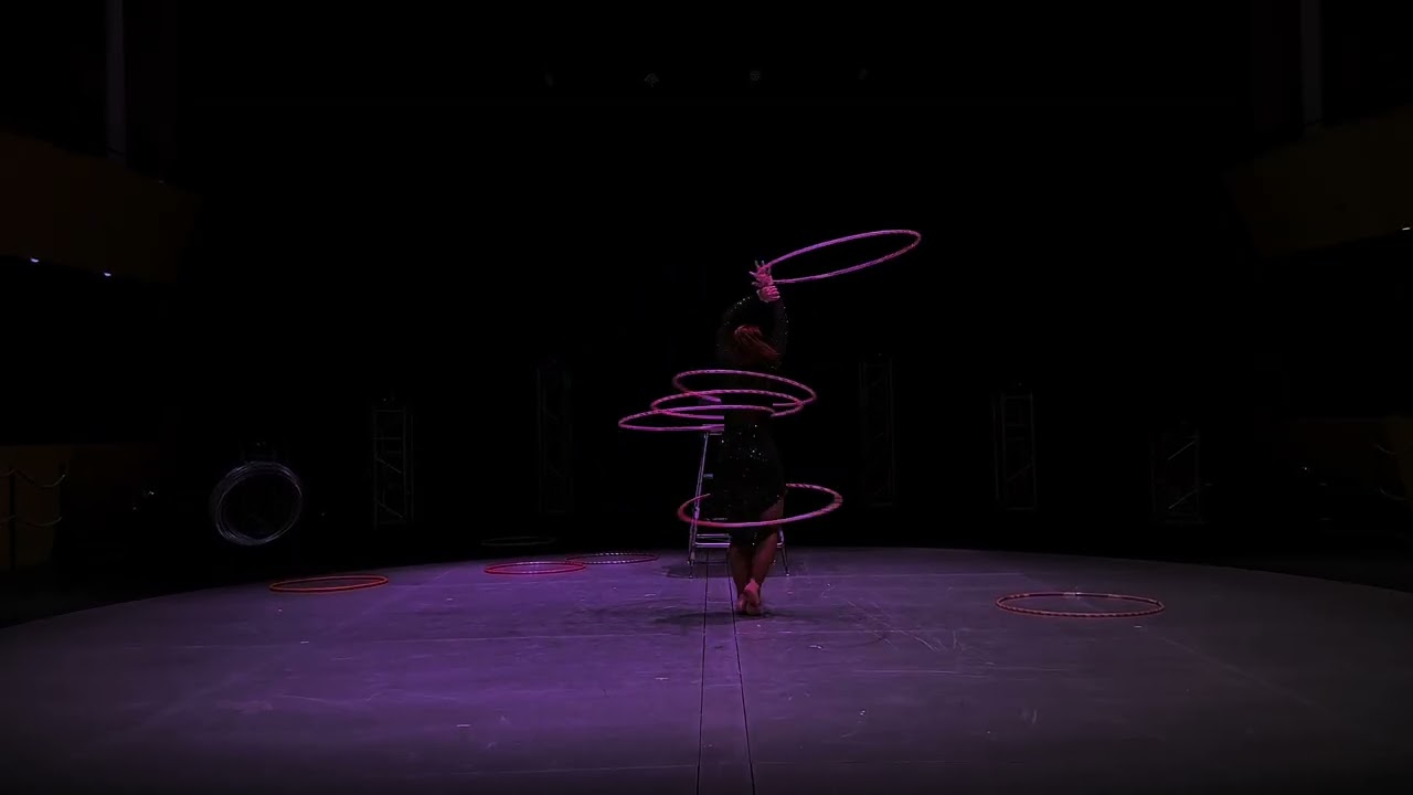Melanie Álvarez Papadopaulos Hulahoops & Footjuggling Act