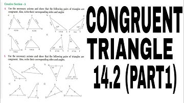 Congruent traingles 14.2 (part 1) vadanta excel mathematics publication 
