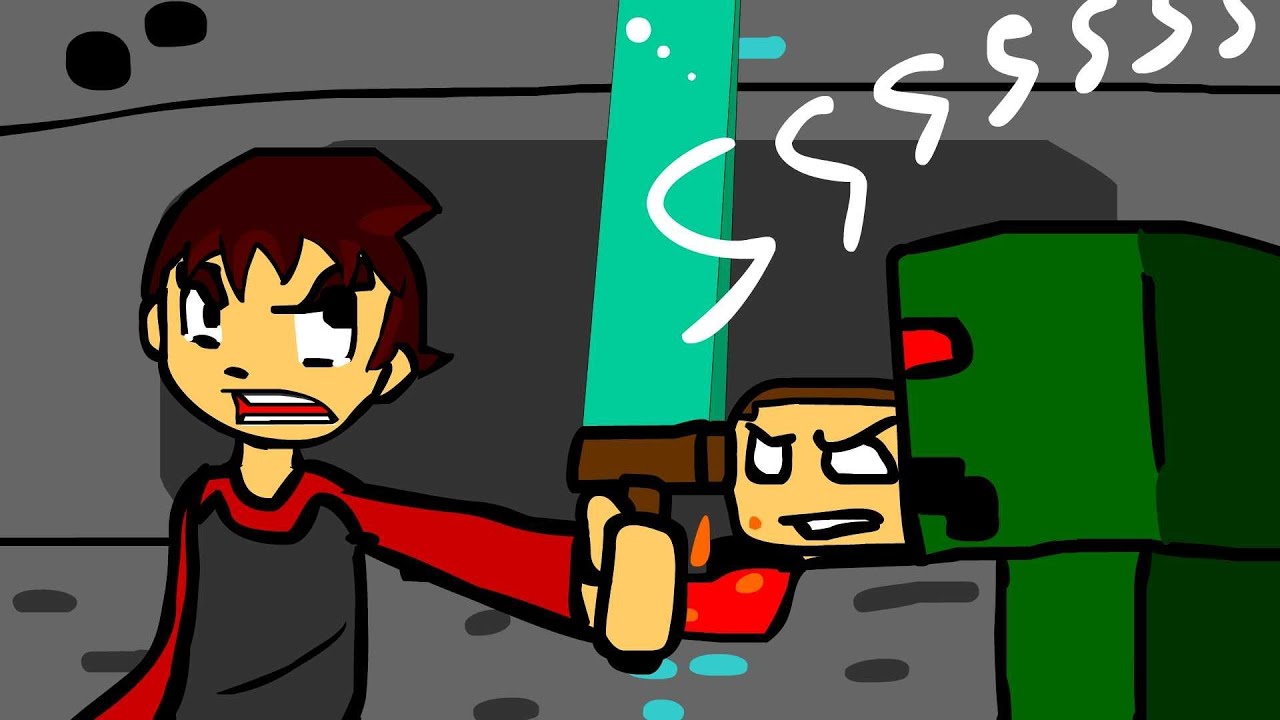 Minecraft Player Vs. Creeper - Minecraft SpeedArt (By SpiffyCommunity)