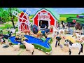 16 Minutes Satisfying with Build Horse Farm Playset Toys | Caring for Horse Injured | Cattle Farm