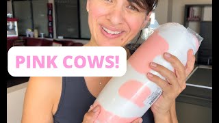 Beautiful SOFT and PLUSH blanket.  Gotta love PINK COWS!!