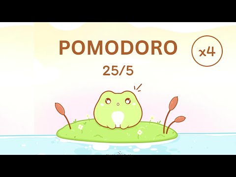 2 Hour Cute Frog Study With Me Deep Focus Study Work Pomodoro 25 04 
