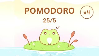 2-Hour Cute Frog Study with Me 🎶 Deep Focus, Study & Work - Pomodoro 25/04 screenshot 5