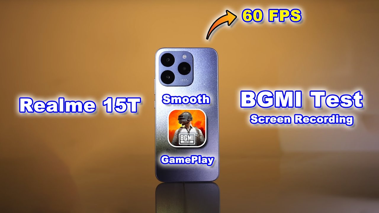 Realme 15T BGMI Gameplay Test (Screen Recording) | Realme 15T Gaming Test