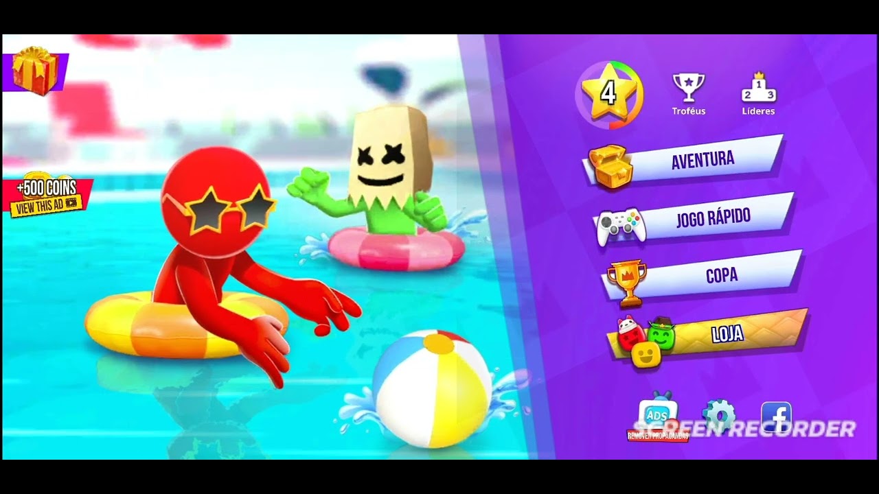 Joguei stickman party pela primeira vez