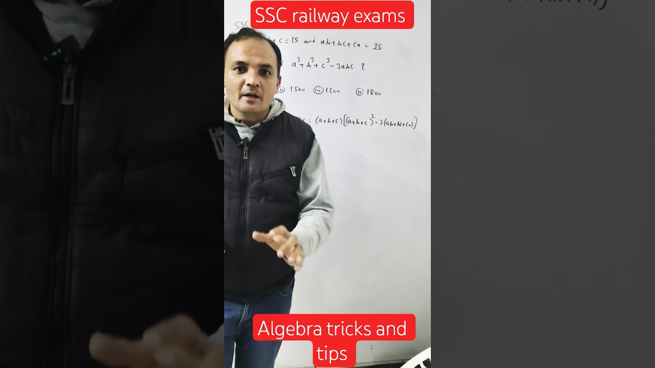 learn to solve algebra problem in minimum time 🤔