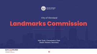 Landmarks Commission Meeting for August 27, 2026