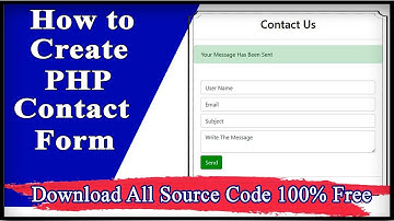 How to Create a PHP Contact Form | Simple PHP Contact Form | Code Hunter