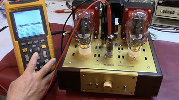 how to measure bias B+ filament voltage without opening bottom cover, 300B KT120 EL34, multimeter