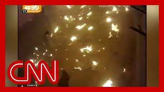 New video shows moment Ukrainian plane crashes in Iran