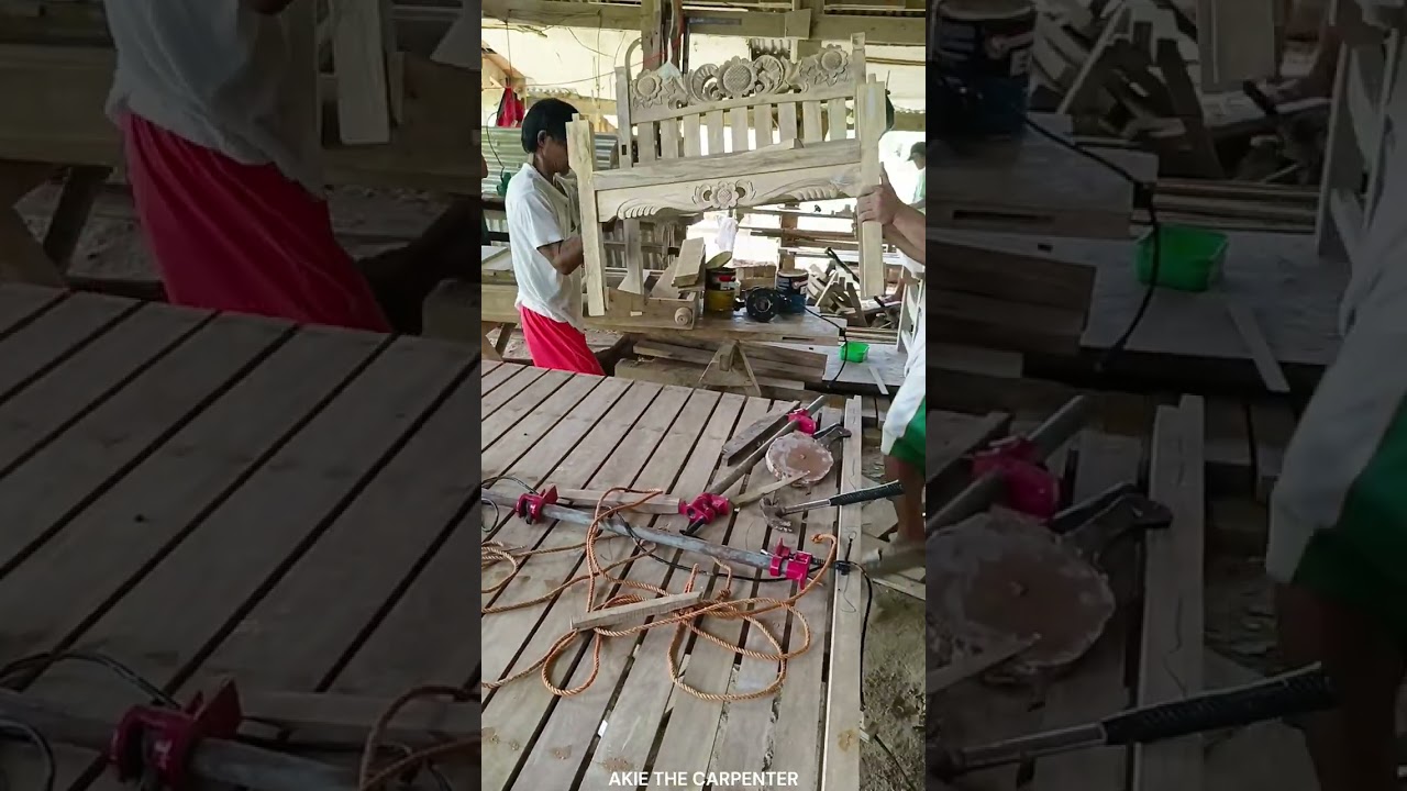 High-end Wooden Furniture Manufacturing Process I Sala Set Bench Woodworking PH I Akie The Carpenter