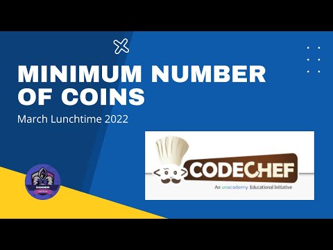 Minimum number of coins Problem Code: MINCOINS | CodeChef Solution | Python3