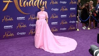 Naomi Scott 'Aladdin' World Premiere Purple Carpet