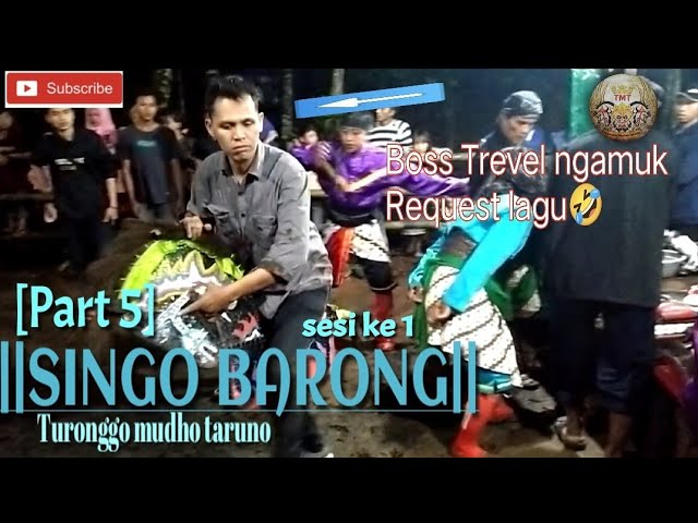 Barongan Banyumasan Bos Trevel Ngamuk Request Lagu Ebeg Turonggo Mudho Taruno Part 5 Sesi 1 Youtube