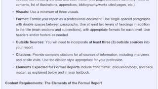 Proposal and Rec Report Assignment Instructions (Revised)
