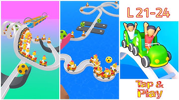 Cart Crash Levels 21 - 24 Gameplay Walkthrough Android Games, ios All Levels Unlock Simulator