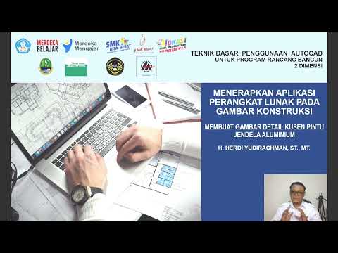 MEMBUAT GAMBAR DETAIL KUSEN PINTU JENDELA ( PJ) ALUMUNIUM