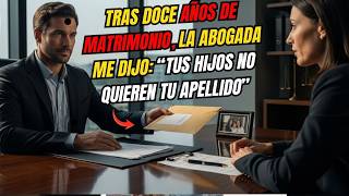 Download Lagu 12 años de MATRIMONIO, ABOGADA me dijo: “Tus HIJOS no quieren tu APELLIDO”... MP3