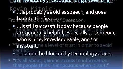 Social Engineering Lesson 1 The Art of Deception