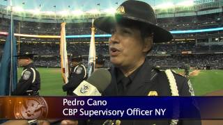 CBP Honor Guard  Performs at New York Yankees Baseball Game