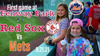 Our First Game at Fenway Park