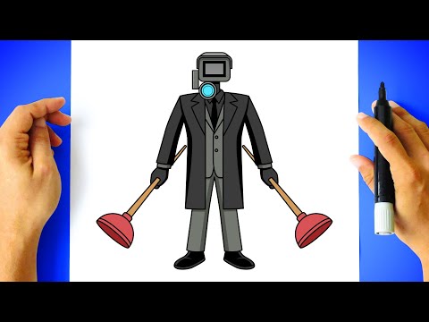 Como DESENHAR o PLUNGER CAMERAMAN - Como DIBUJAR a PLUNGER CAMERAMAN - Skibidi Toilet