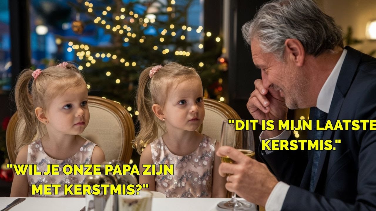 “Wil je met ons lunchen?” — dakloze tweeling vraagt een eenzame CEO die alleen in het restaurant zit